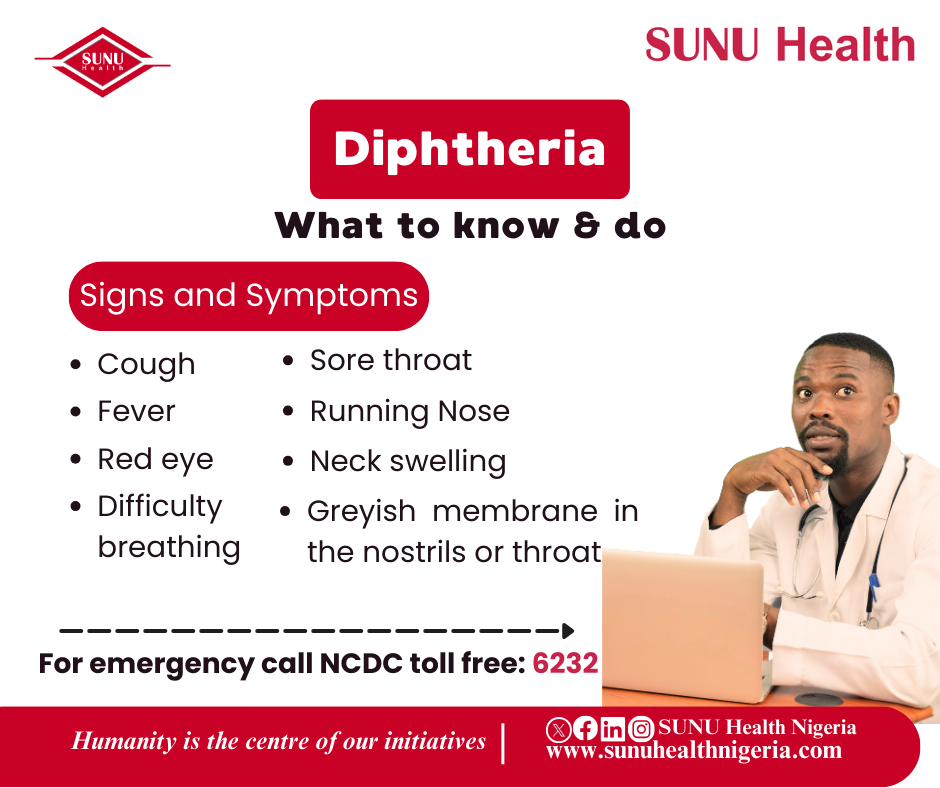 What are the signs and symptoms of Diphtheria? - SUNU Health